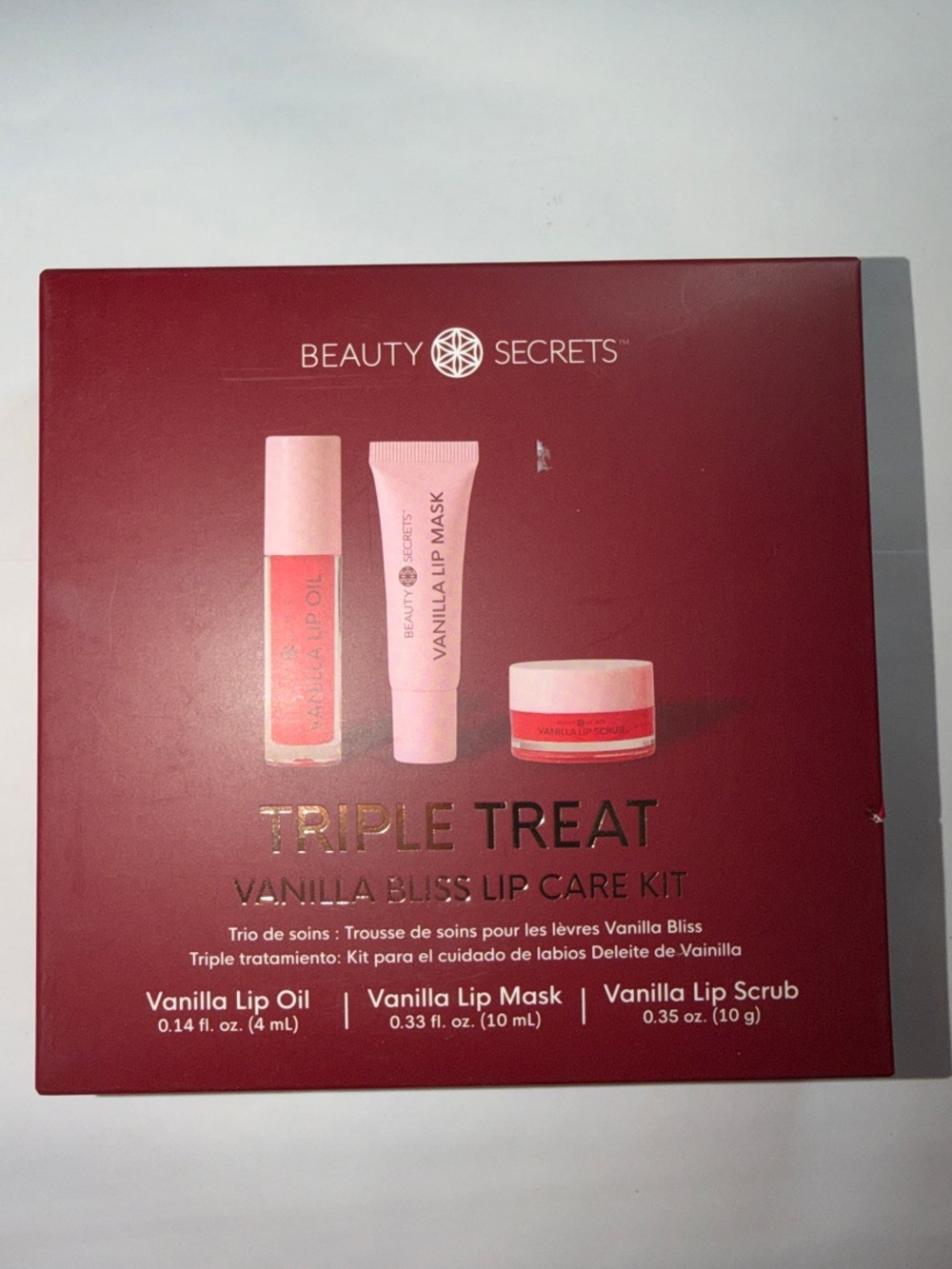 Triple Treat Vanilla Bliss Lip Care Kit - Pink